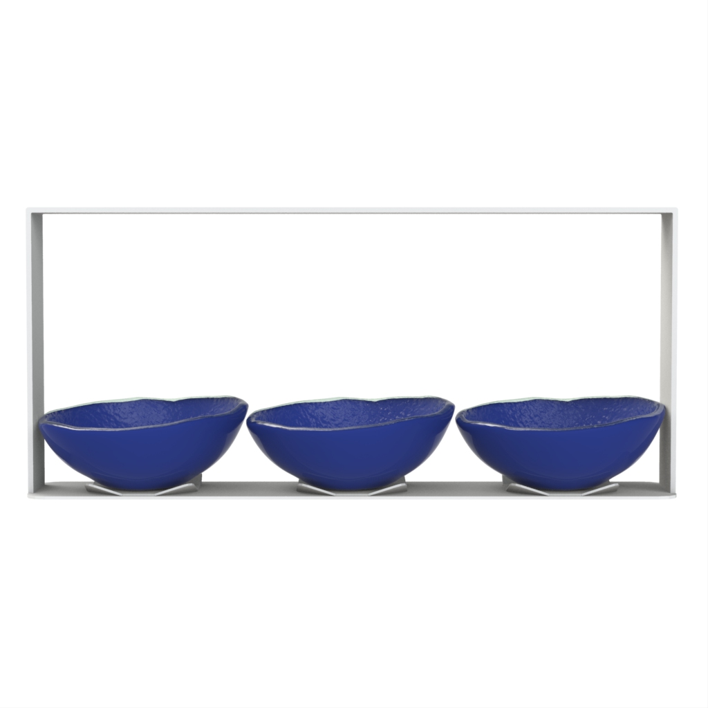 Nut Bowl Set - Snacks Serveware | MyGlassStudio - 3/4 View