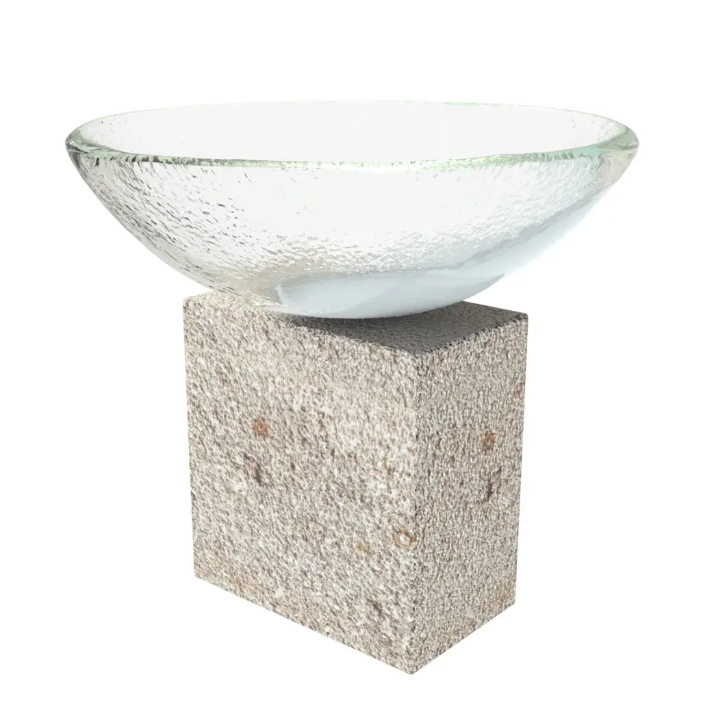 Nuts Serving Bowl in Light Blue - Snacks Serveware - 3/4 View
