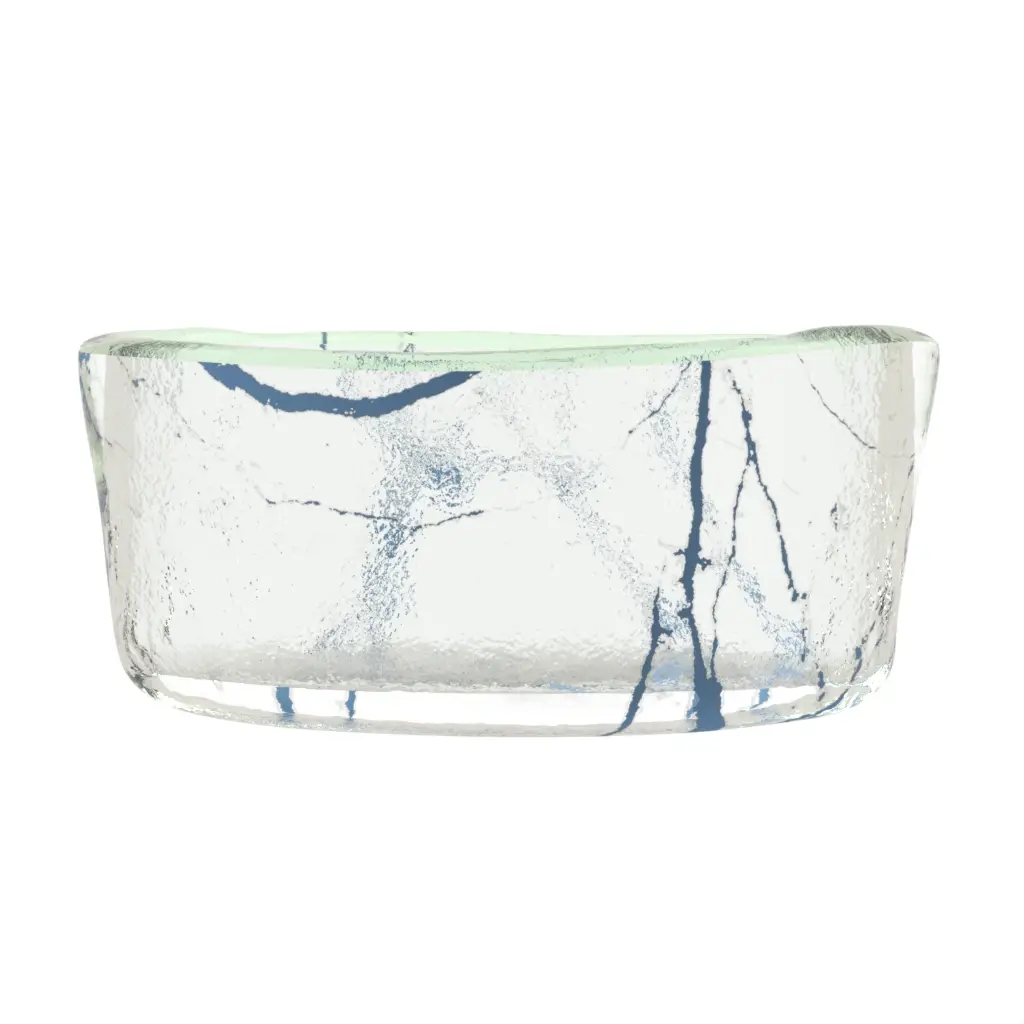 Olive Bowl - Snacks Serveware | MyGlassStudio - 3/4 View