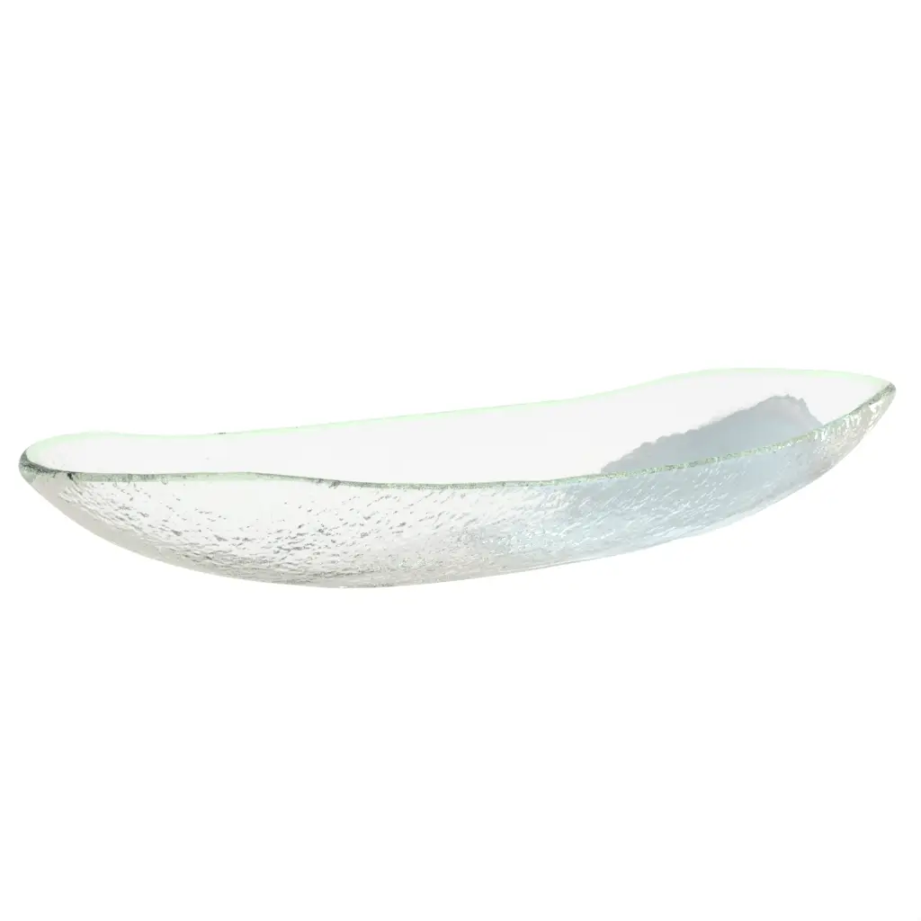 Organic Bowl in Light Blue - Boat Shaped Bowls - 3/4 View