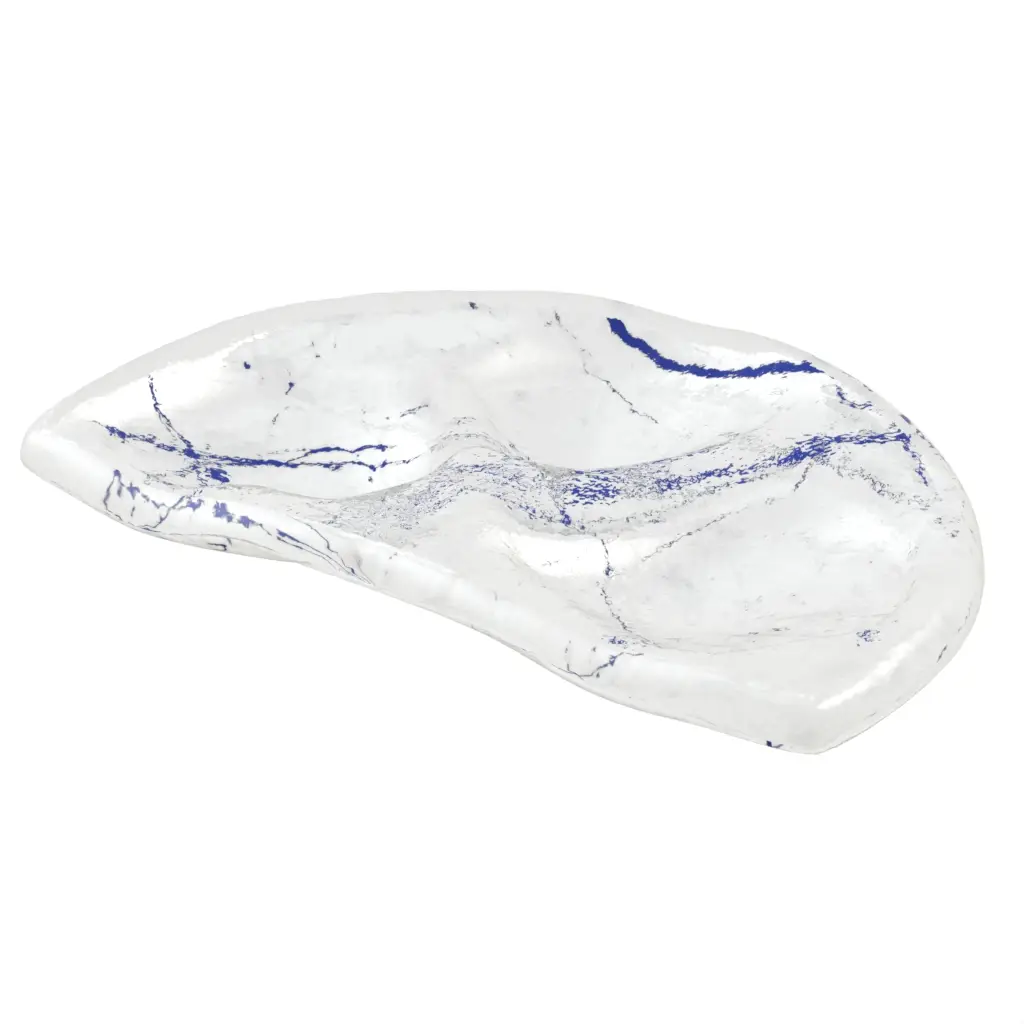 Oyster Serving Plate in Cobalt Blue - Specialty Dinnerware - 3/4 View