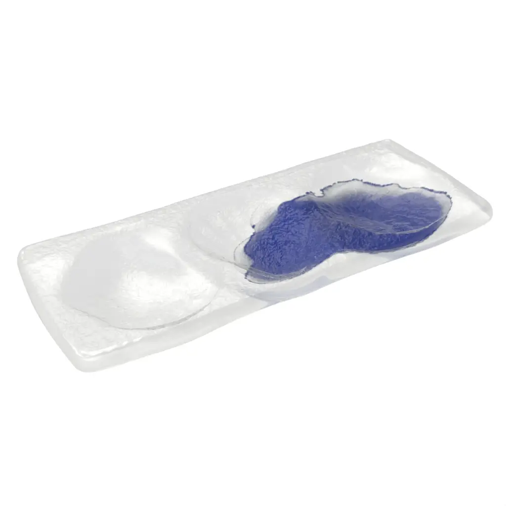 Oyster Serving Plate in Cobalt Blue - Specialty Dinnerware - 3/4 View