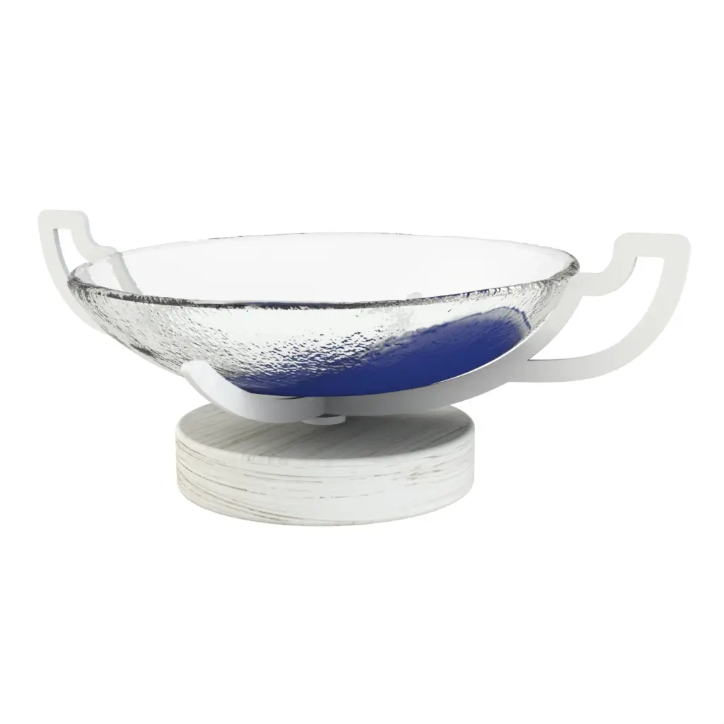 Pedestal Bowl - Welcome Amenities | MyGlassStudio - 3/4 View