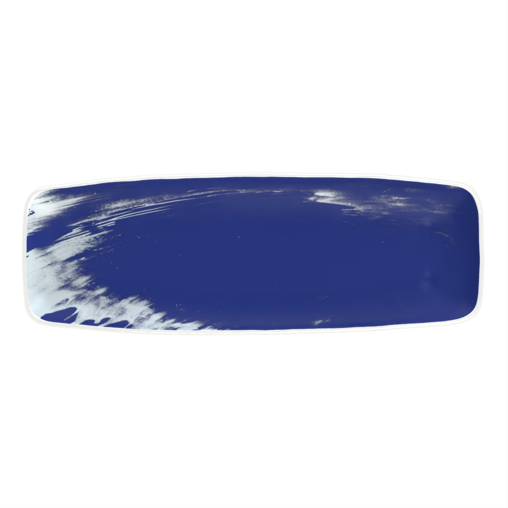 Rectangular Serving Tray - Serving Dishes | MyGlassStudio - 3/4 View