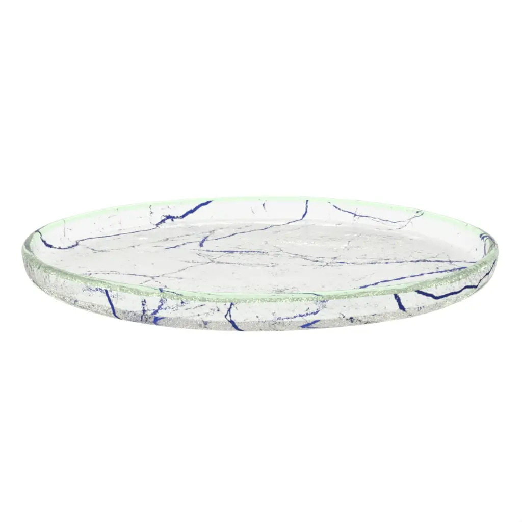 Restaurant Appetizer Plates - Side Plates | MyGlassStudio - 3/4 View