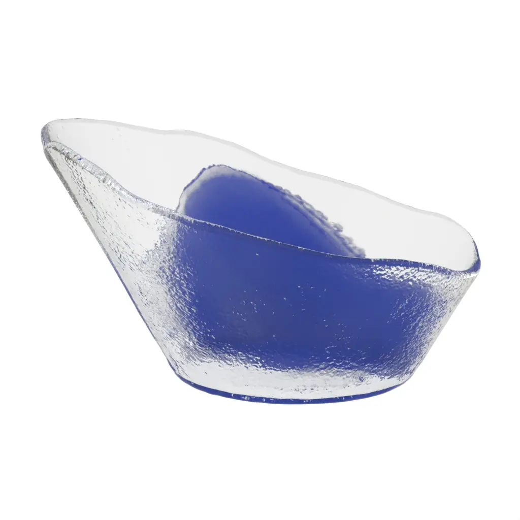 Slanted Bowl in Cobalt Blue - Slanted Bowls and Plates - 3/4 View