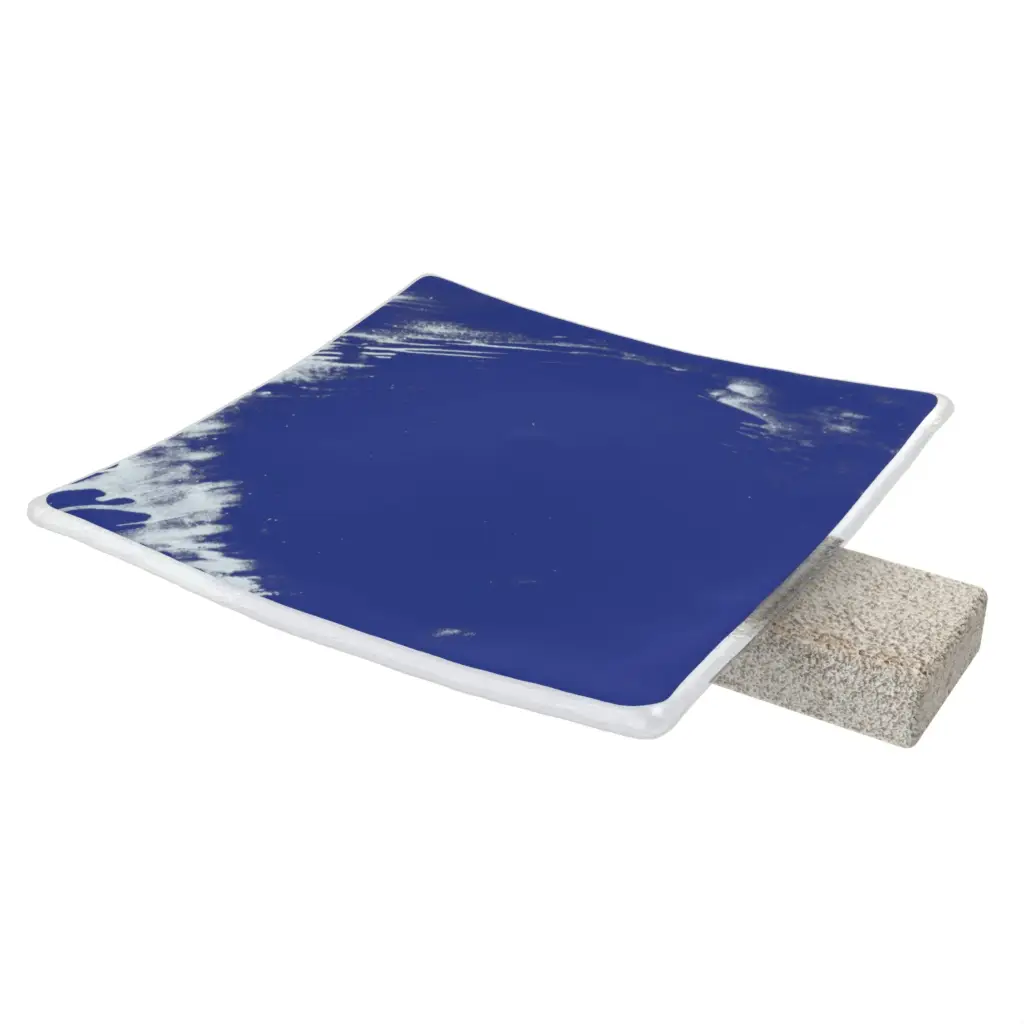 Small Footed Bowl - Welcome Amenities | MyGlassStudio - 3/4 View