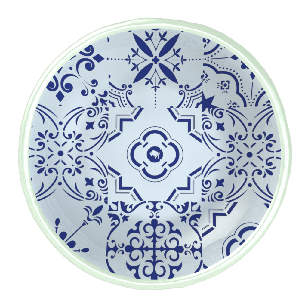 Tapas Serving Dishes - Side Plates | MyGlassStudio - 3/4 View