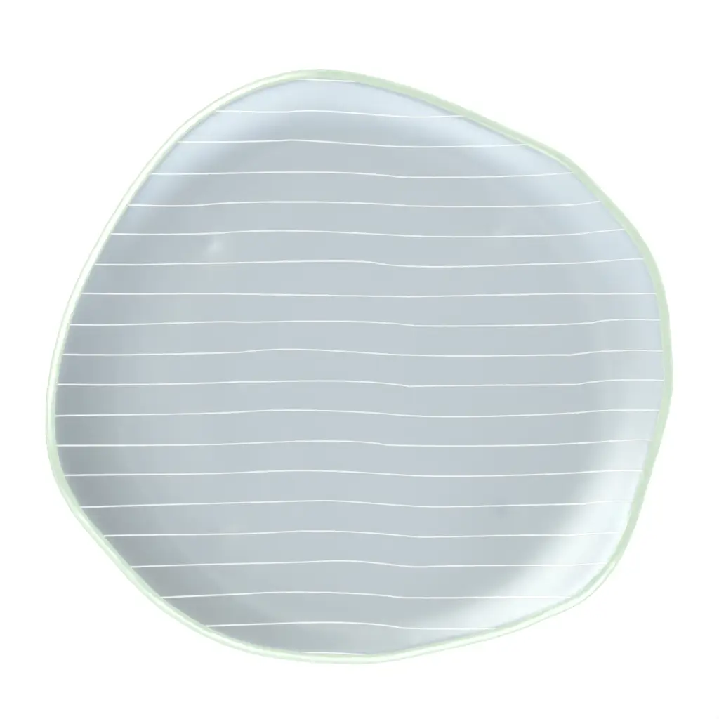Unique Dinner Plates - Restaurant Plates | MyGlassStudio - 3/4 View