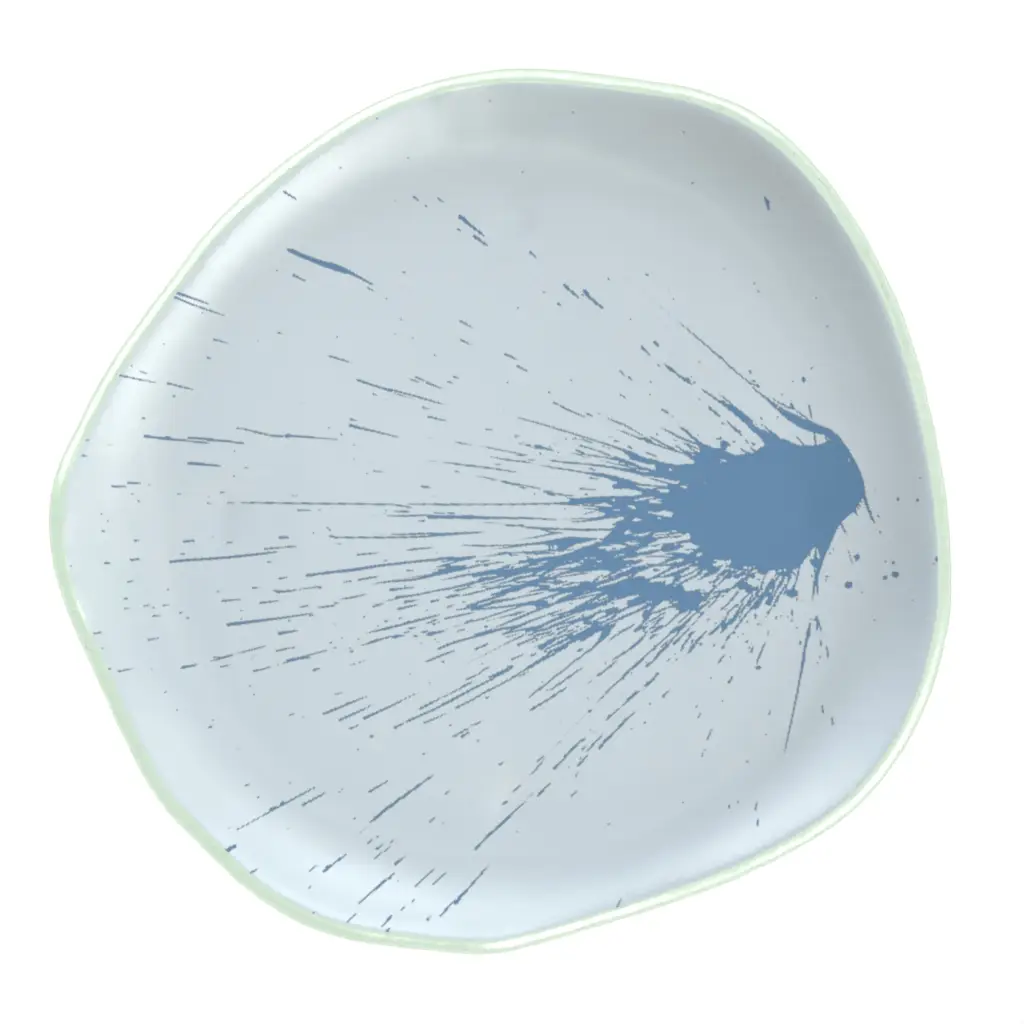Unique Dinner Plates - Restaurant Plates | MyGlassStudio - 3/4 View