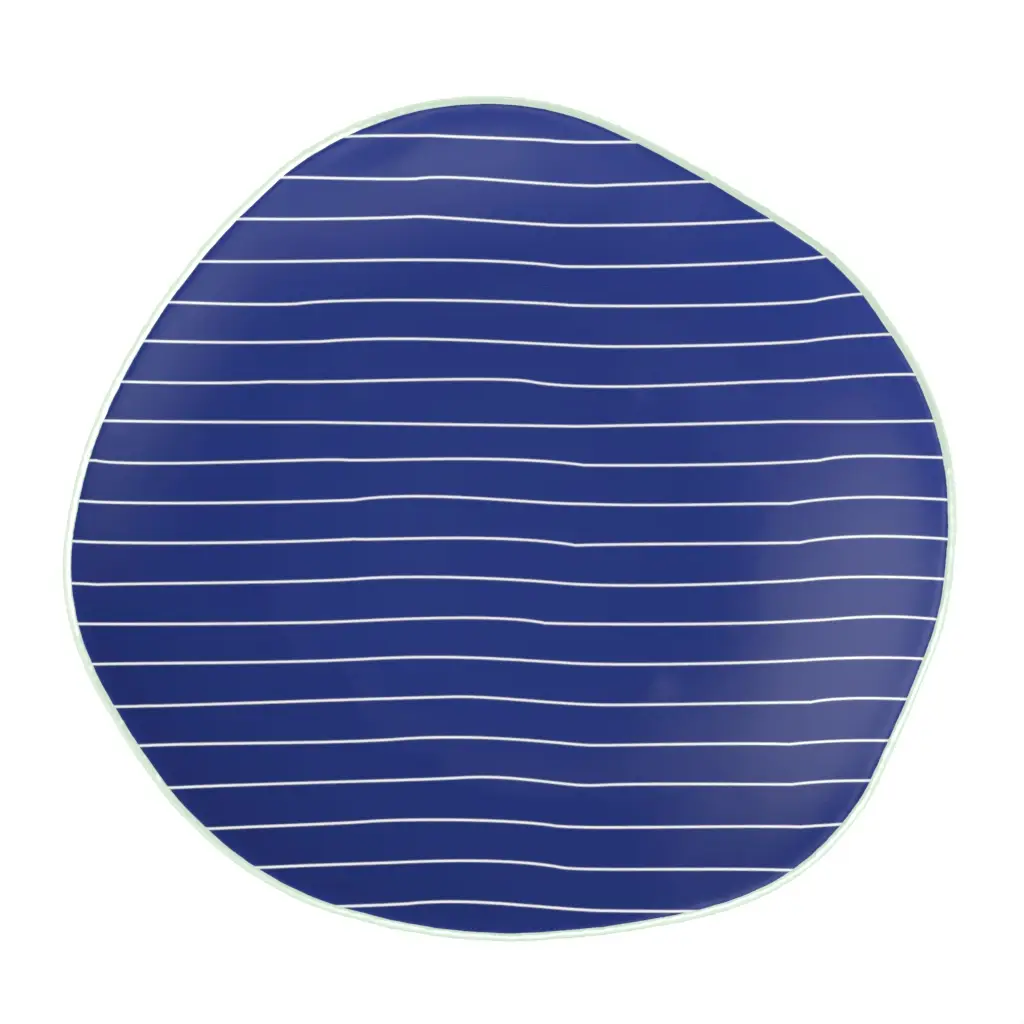 Unique Dinner Plates - Restaurant Plates | MyGlassStudio - 3/4 View