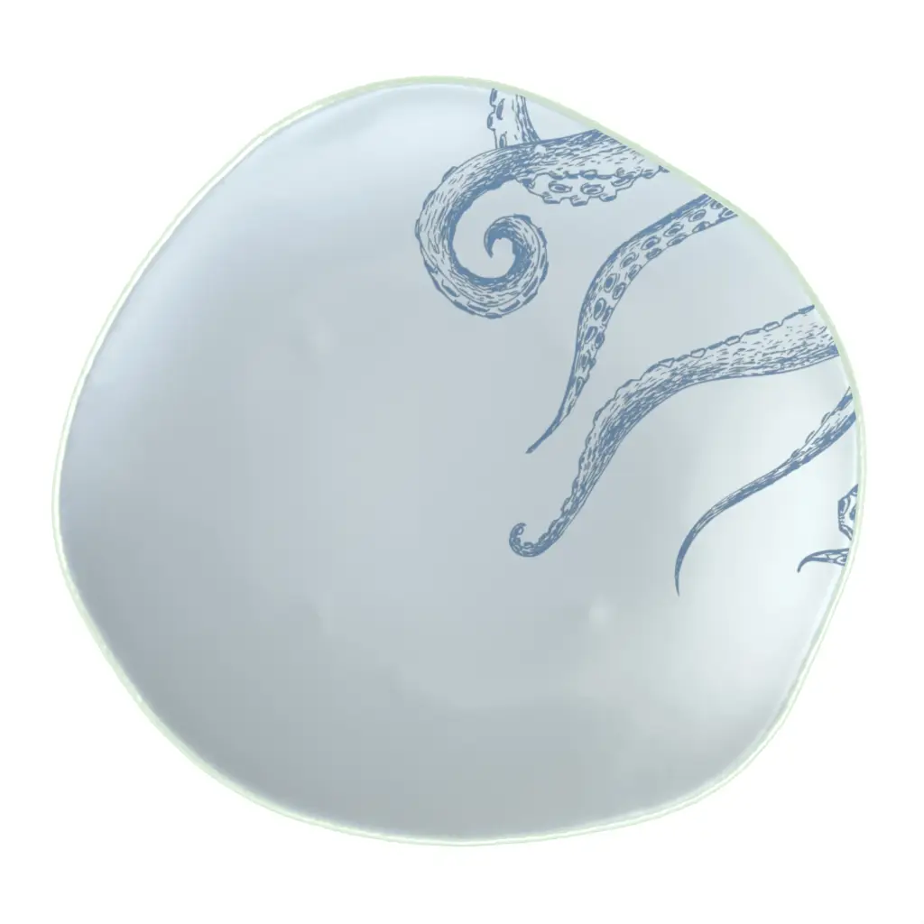 Unique Dinner Plates - Restaurant Plates | MyGlassStudio - 3/4 View