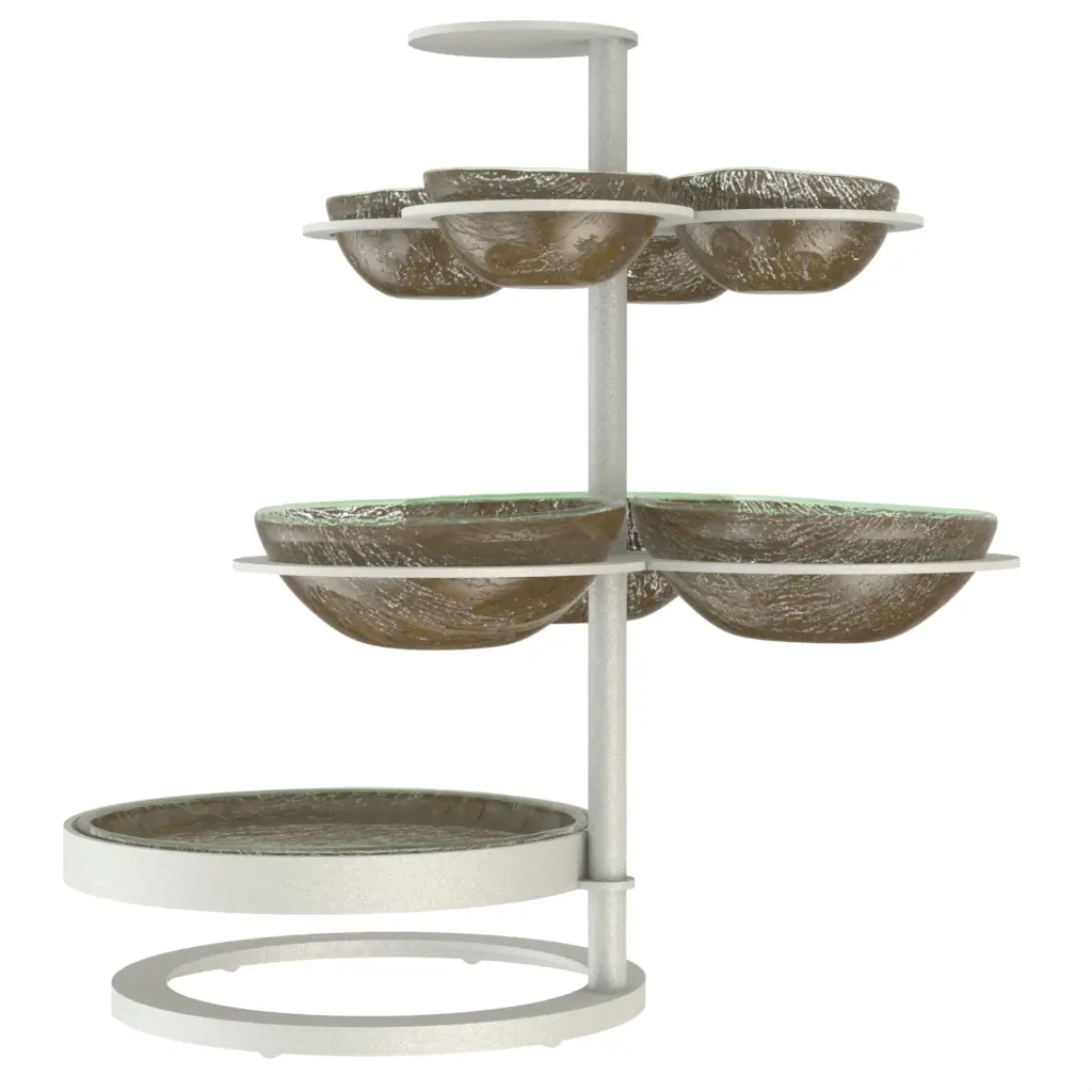 Appetizer Server in Green Bronze - Serving Dishes - 3/4 View