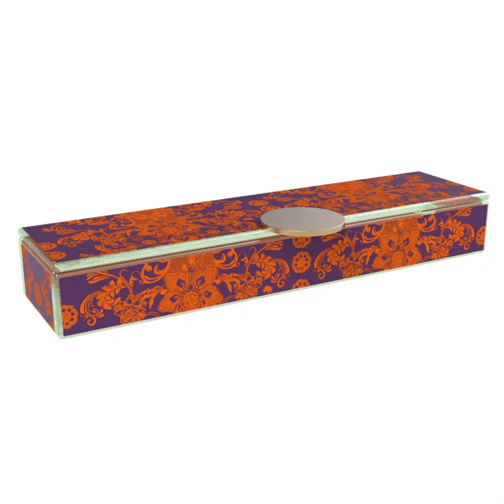 Bento Box Plate in Hermes Orange - Specialty Serveware - 3/4 View
