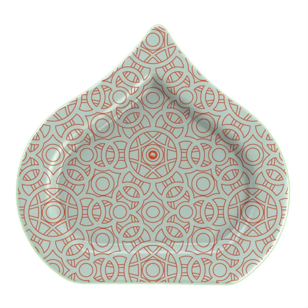 Charger Plate in Misty Blue - di - 3/4 View