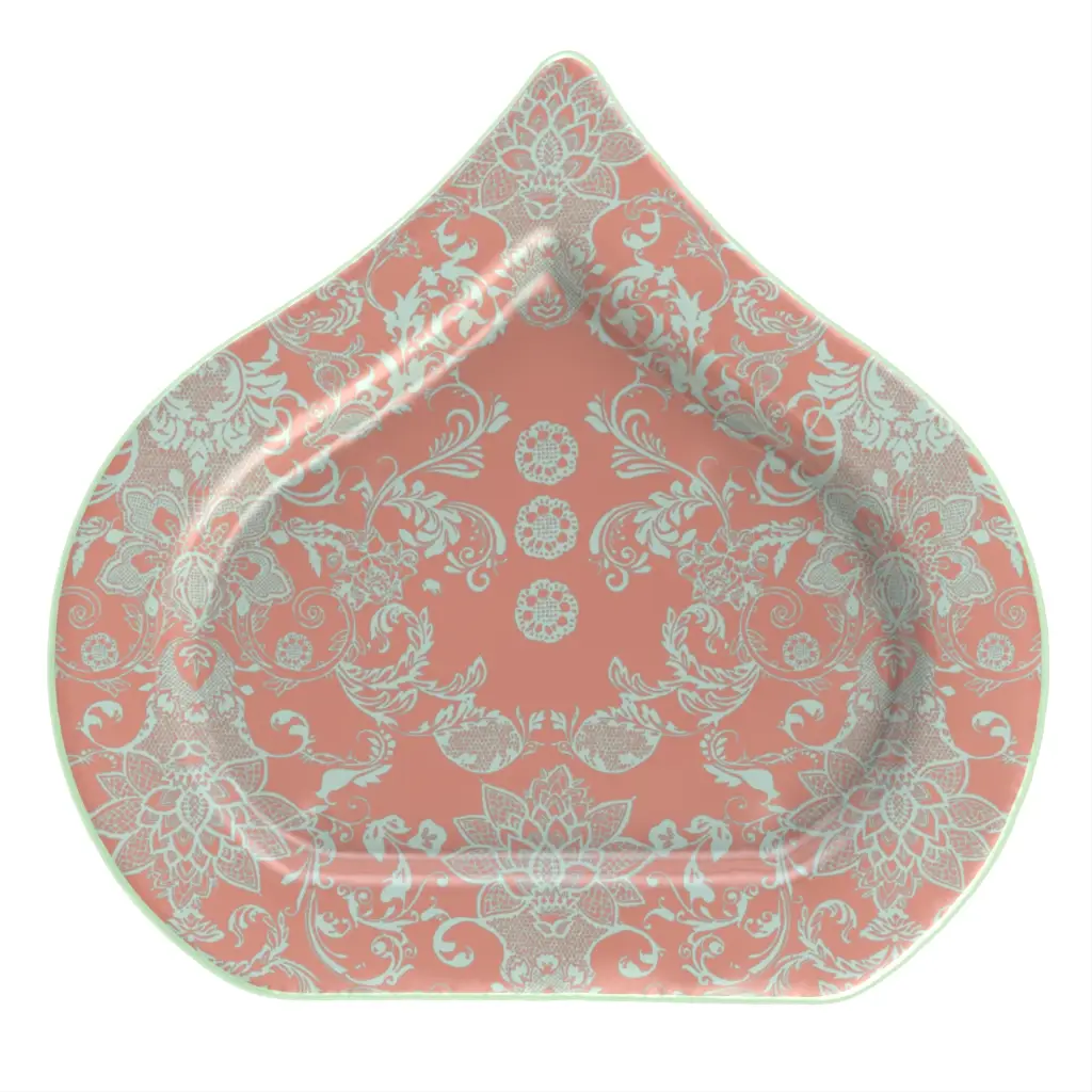 Charger Plate in Misty Blue - di - 3/4 View