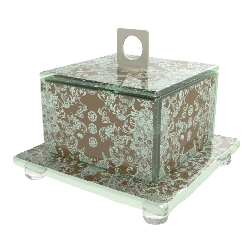 Cloche Food Cover in Misty Blue - Welcome Amenities - 3/4 View