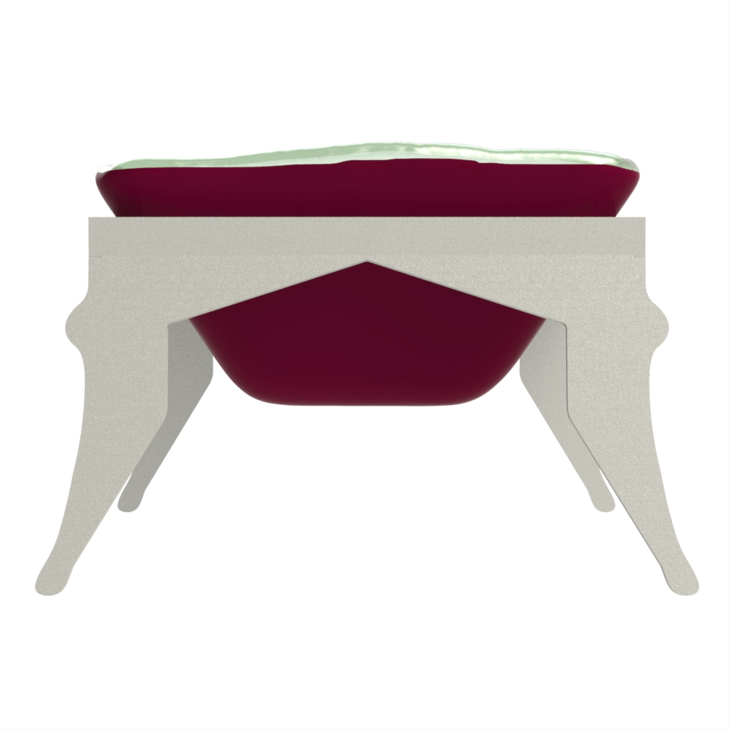 Condiment Dish in Ruby Red - Snacks Serveware - Side View