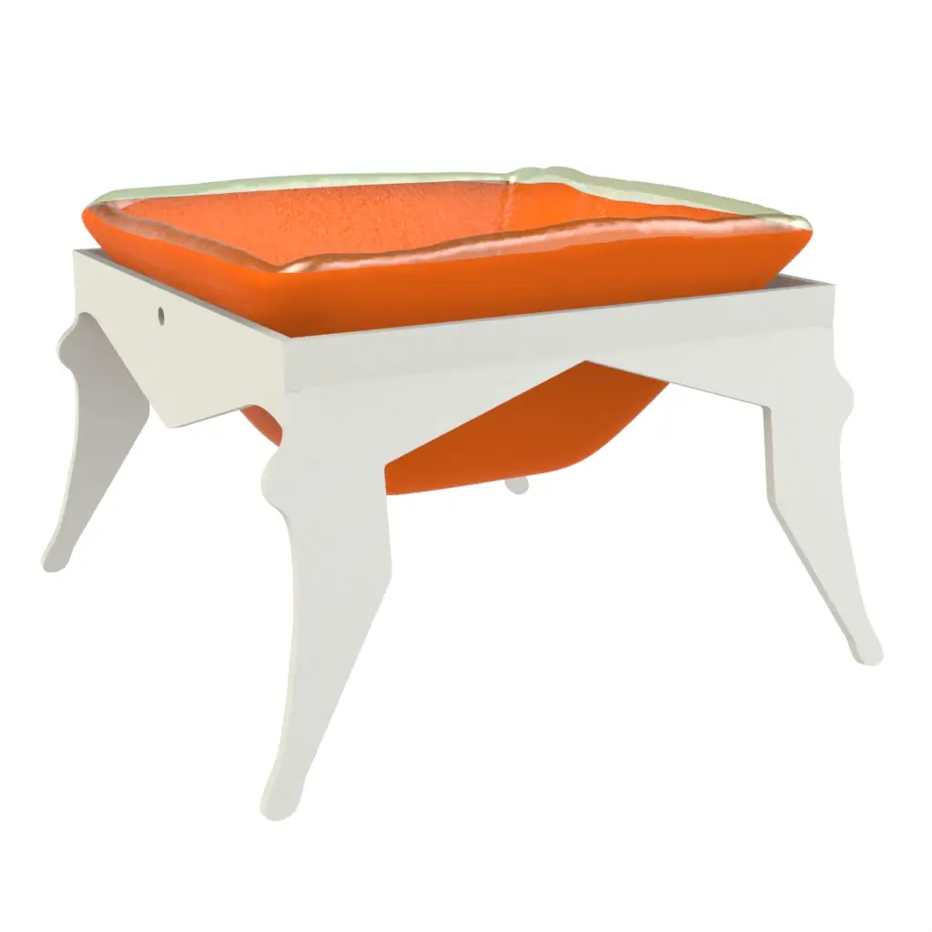 Condiment Serving Dish in Hermes Orange - Snacks Serveware - 3/4 View