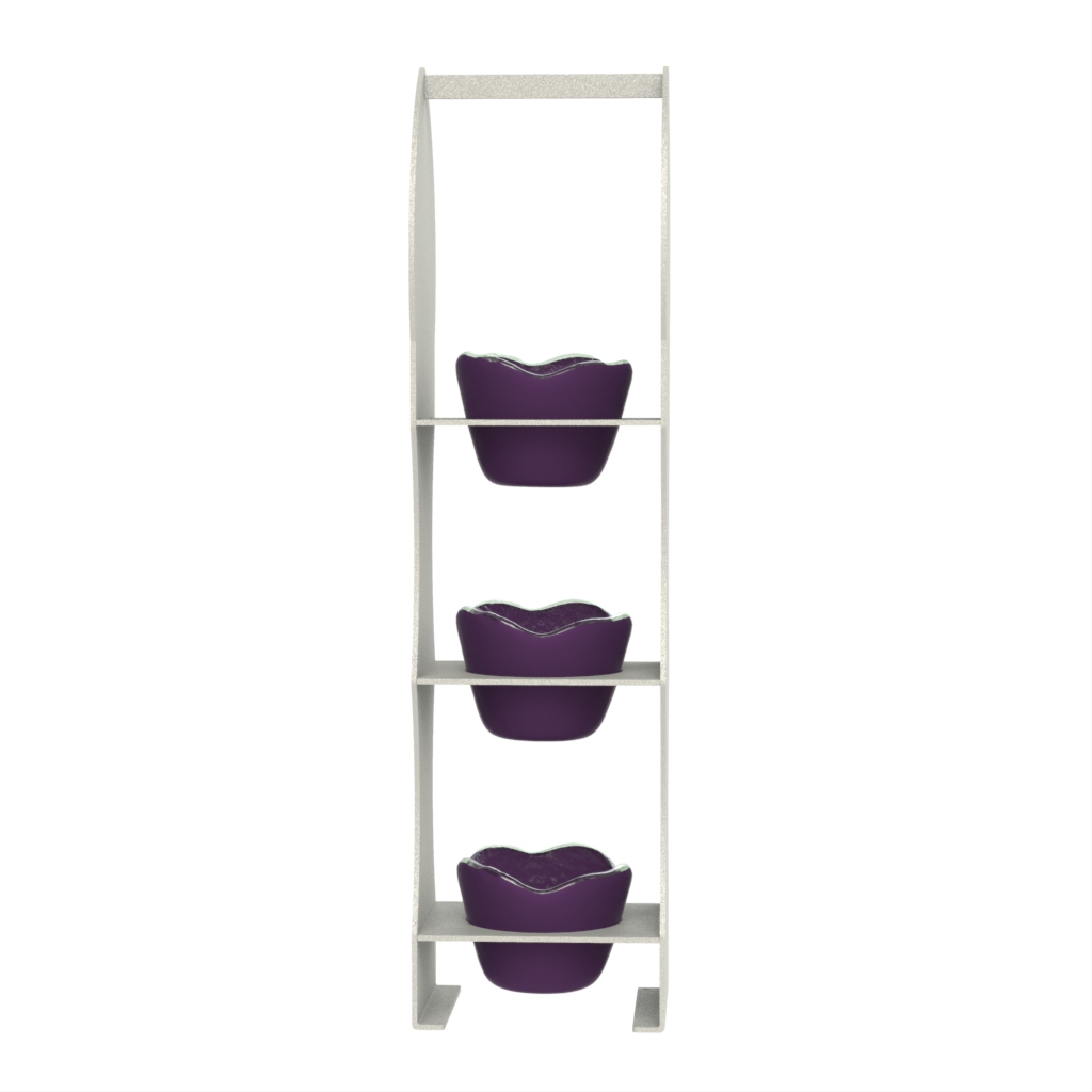 Condiment Serving Set in Amethyst Purple - Snacks Serveware - Side View