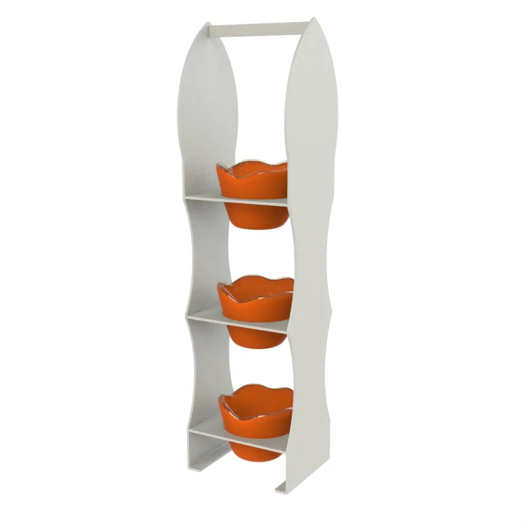 Condiment Serving Set in Hermes Orange - Snacks Serveware - 3/4 View