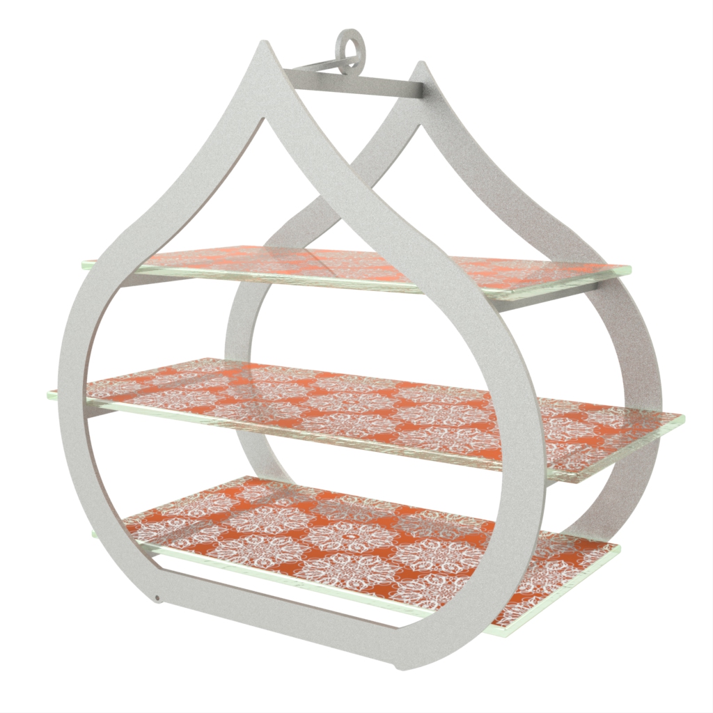 Dessert Stand - Tea Stands | MyGlassStudio - 3/4 View