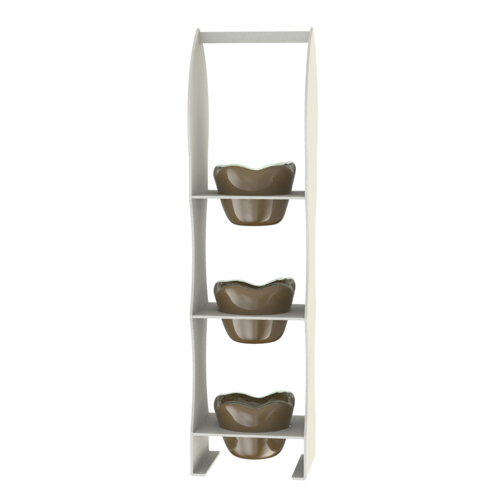 Dip Bowl Set in Green Bronze - Snacks Serveware - Side View