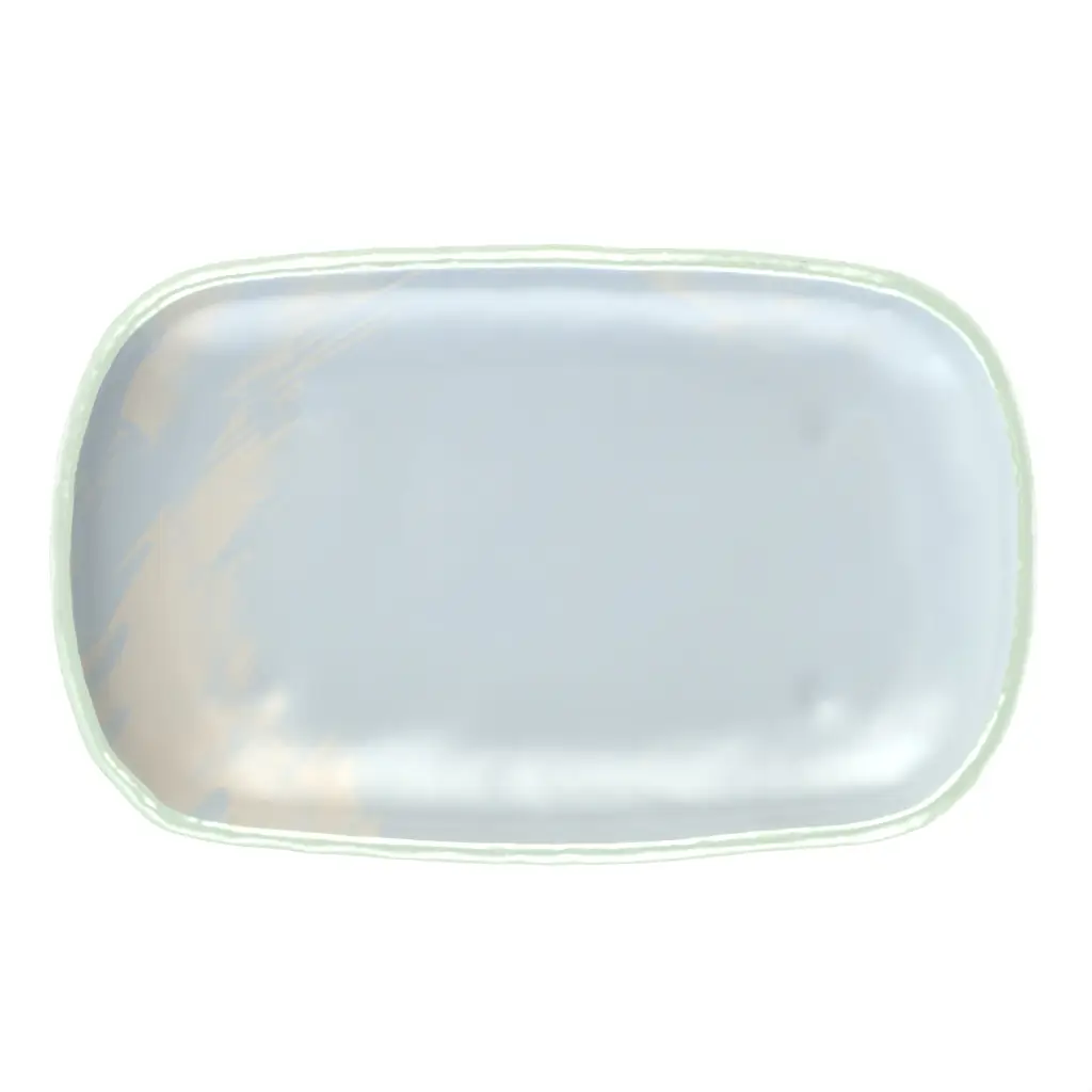 Glass Appetizer Plate in Light Blue - Side Plates - 3/4 View