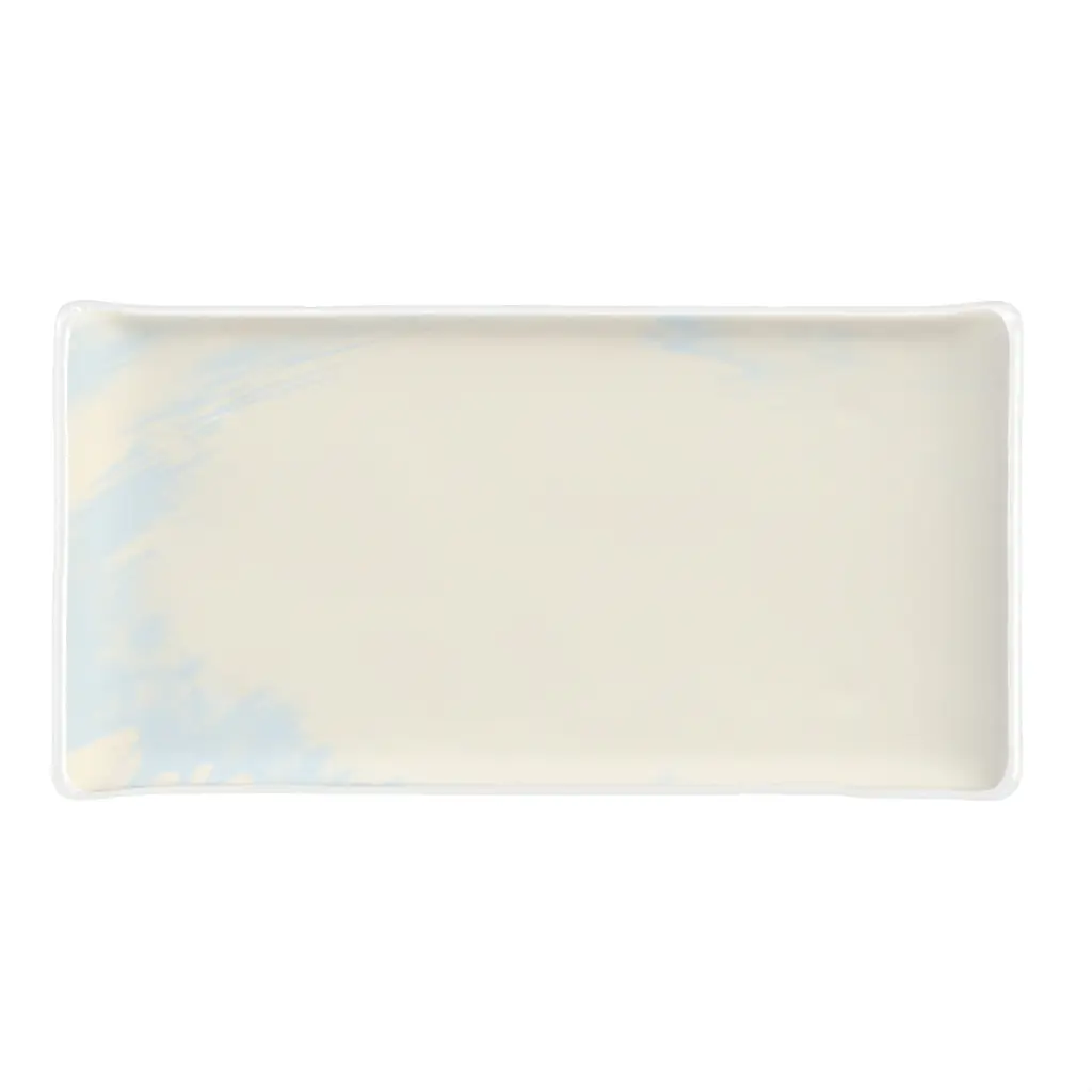 Glass Appetizer Plate in Birch White - Side Plates - 3/4 View