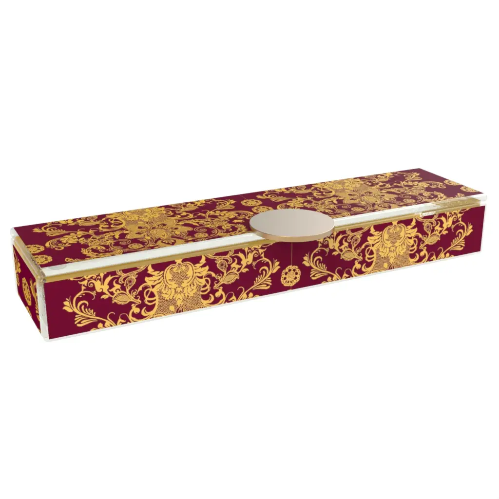 Japanese Style Bento Box in Yellow Gold - Specialty Serveware - 3/4 View
