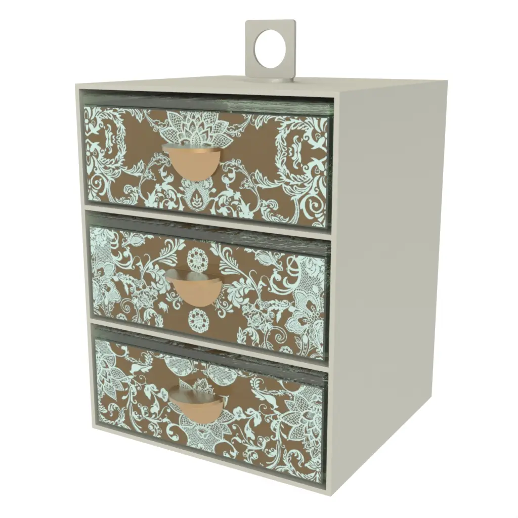 Jubako Bento Box in Misty Blue - Specialty Serveware - 3/4 View