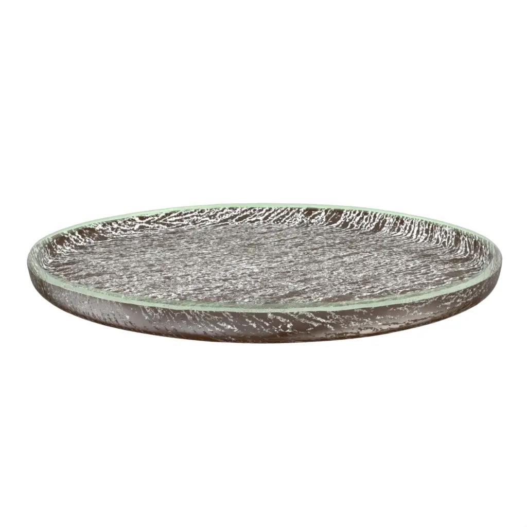 Modern Appetizer Plate in Golden Brown - Side Plates - 3/4 View