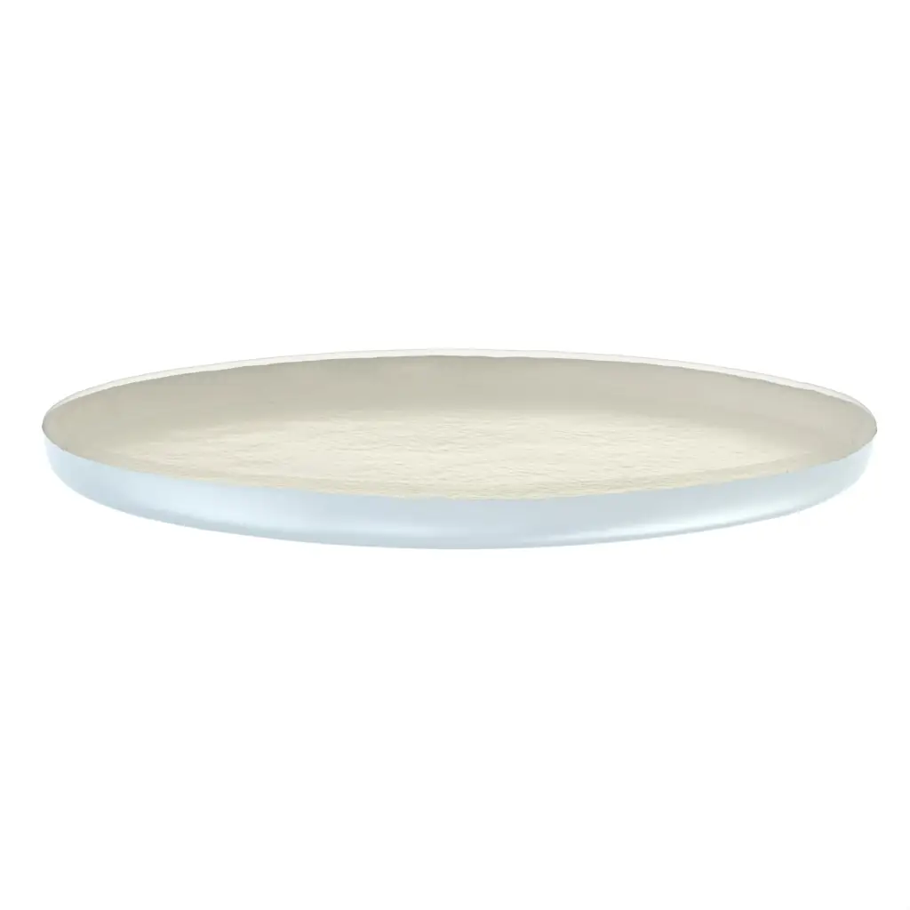 Modern Appetizer Plate in Birch White - Side Plates - 3/4 View