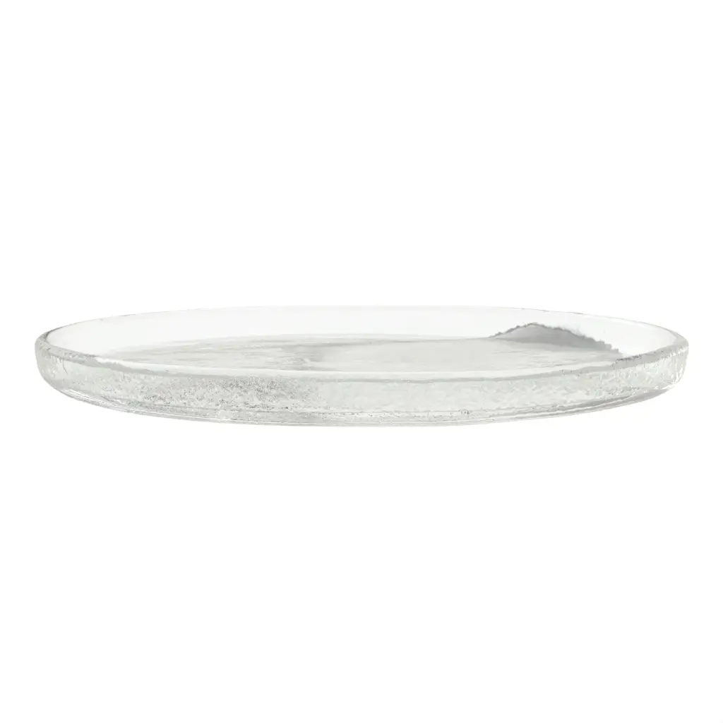Modern Appetizer Plate in Milk White - Side Plates - 3/4 View