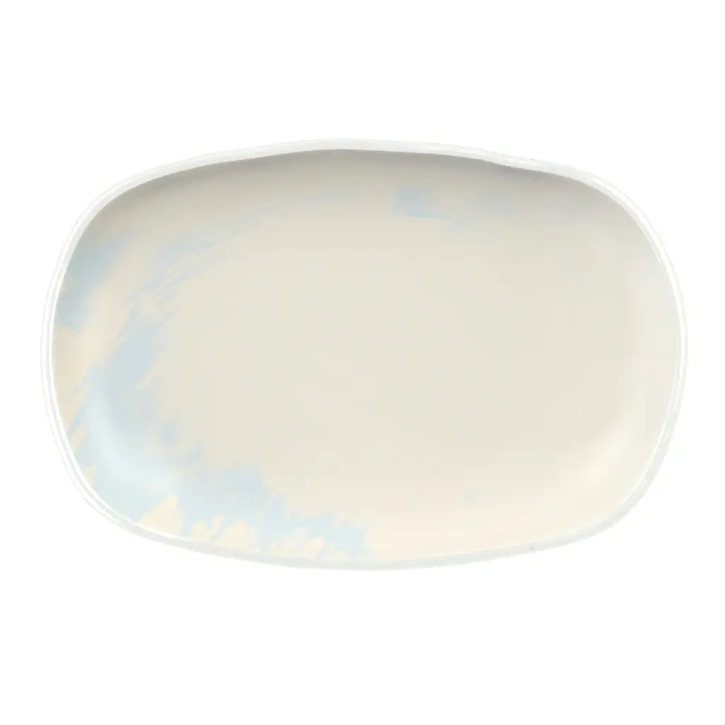 Modern Appetizer Plate in Birch White - Side Plates - 3/4 View