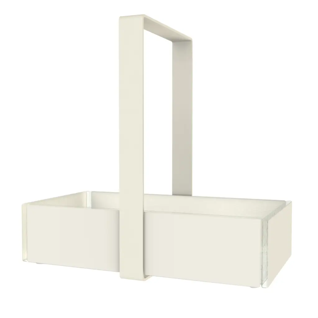 Modern Bread Basket in Birch White - Table Accessories - 3/4 View
