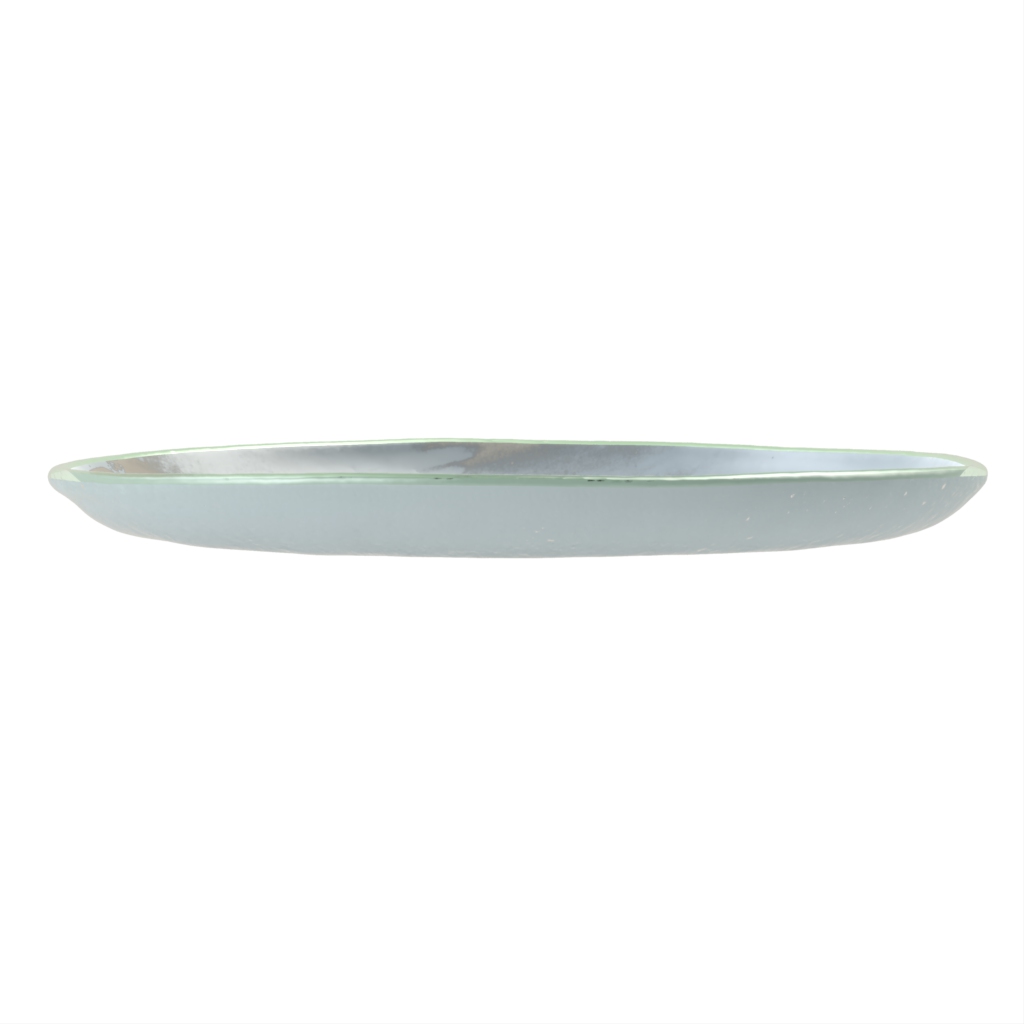 Modern Salad Plate in Light Blue - Side Plates - Side View