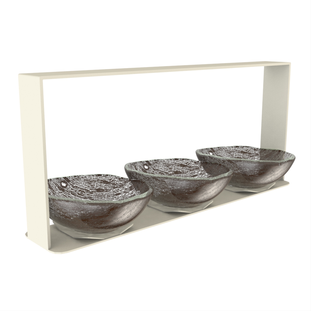 Nut Dish in Golden Brown - Snacks Serveware - Side View