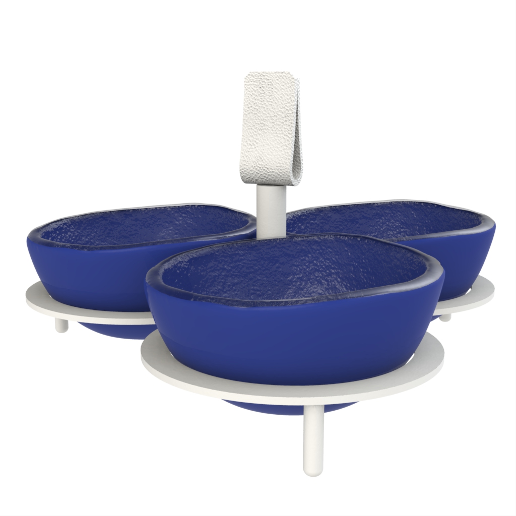Nut Dish in Cobalt Blue - Snacks Serveware - 3/4 View