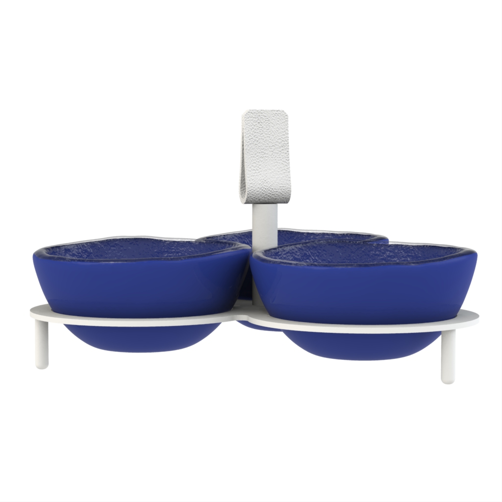 Nut Dish in Cobalt Blue - Snacks Serveware - Side View