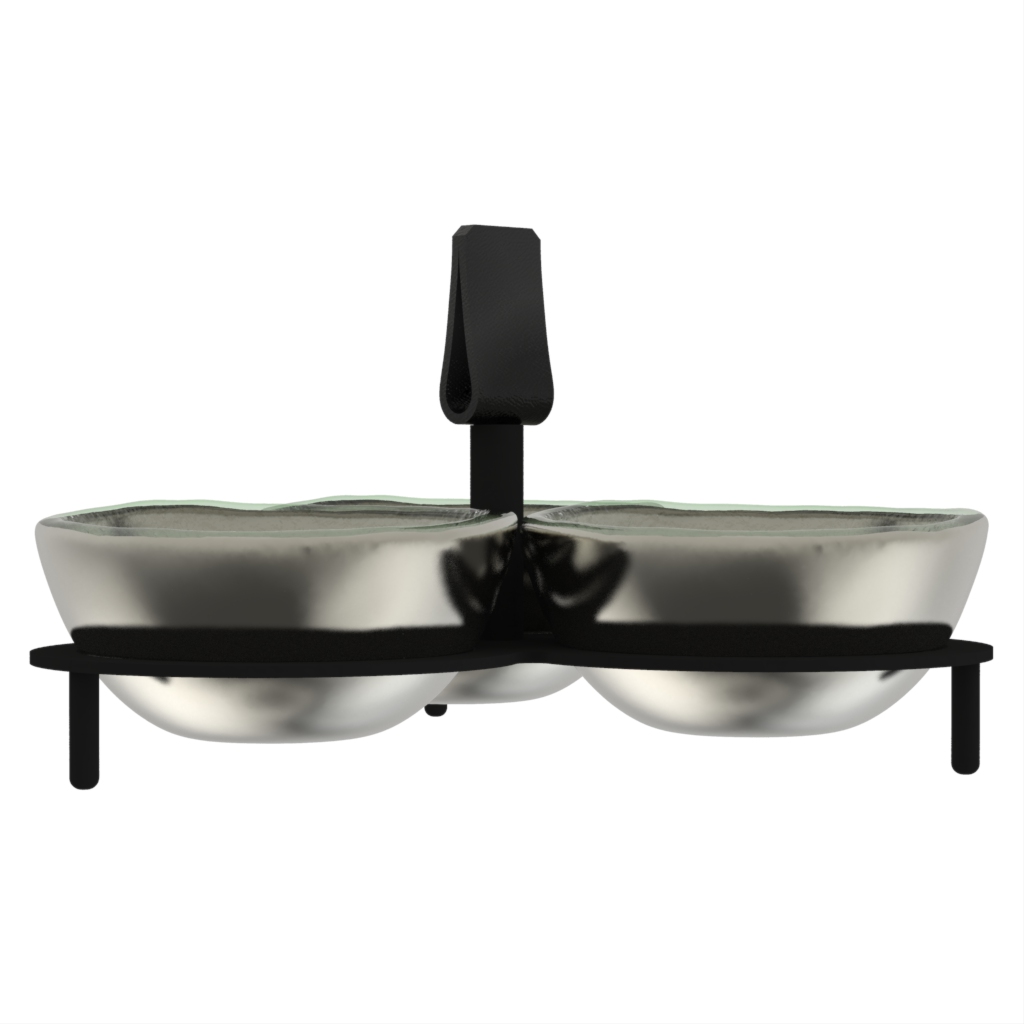 Nut Dish - Snacks Serveware | MyGlassStudio - Side View