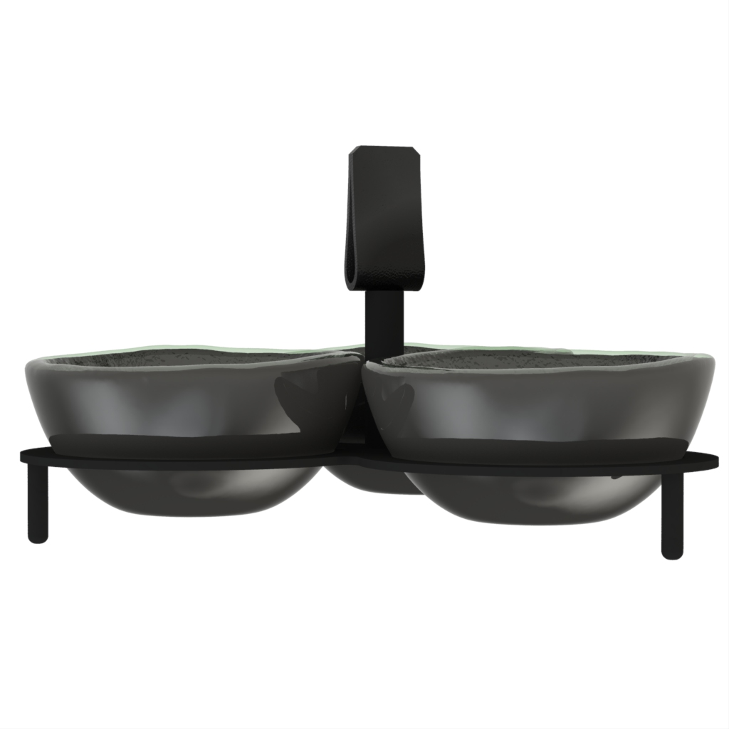 Nut Dish - Snacks Serveware | MyGlassStudio - Side View