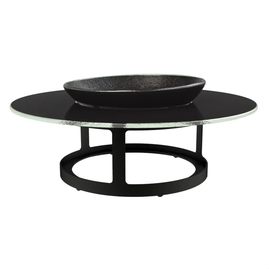 Oyster Serving Plate in Black - Specialty Dinnerware - 3/4 View