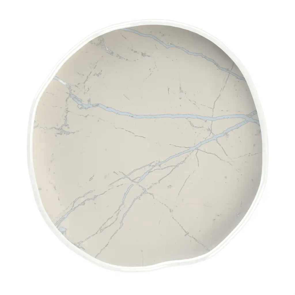 Restaurant Appetizer Plate in Birch White - Side Plates - 3/4 View