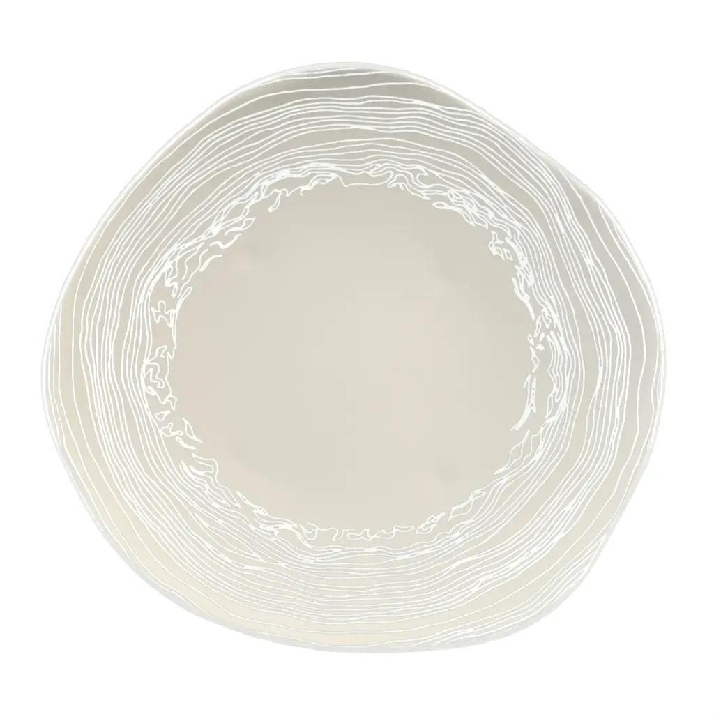 Restaurant Dinner Plate in Birch White - Restaurant Plates - 3/4 View