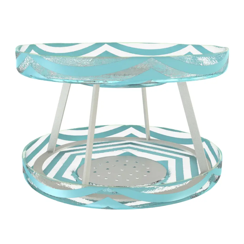 Seafood Server in Porcelain Blue - Specialty Serveware - 3/4 View