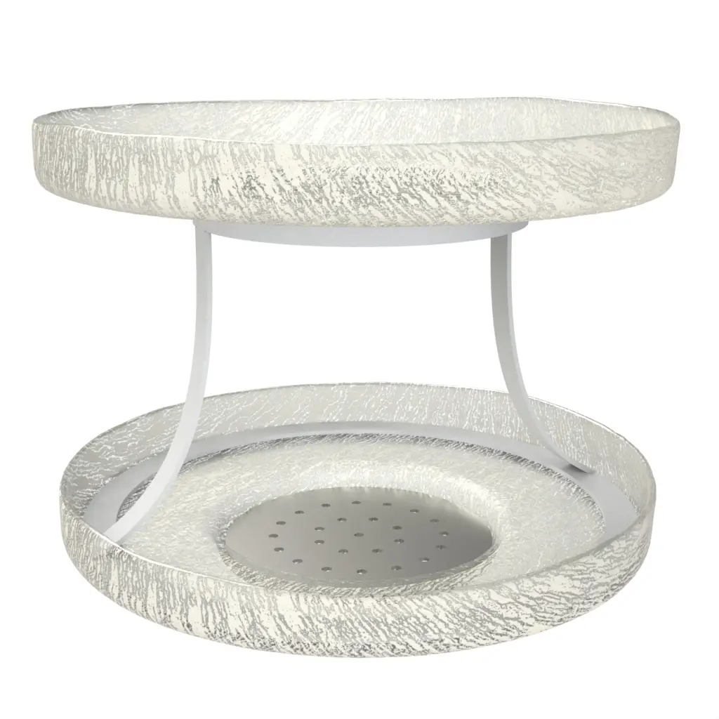 Seafood Tower Tray in Birch White - Specialty Serveware - 3/4 View