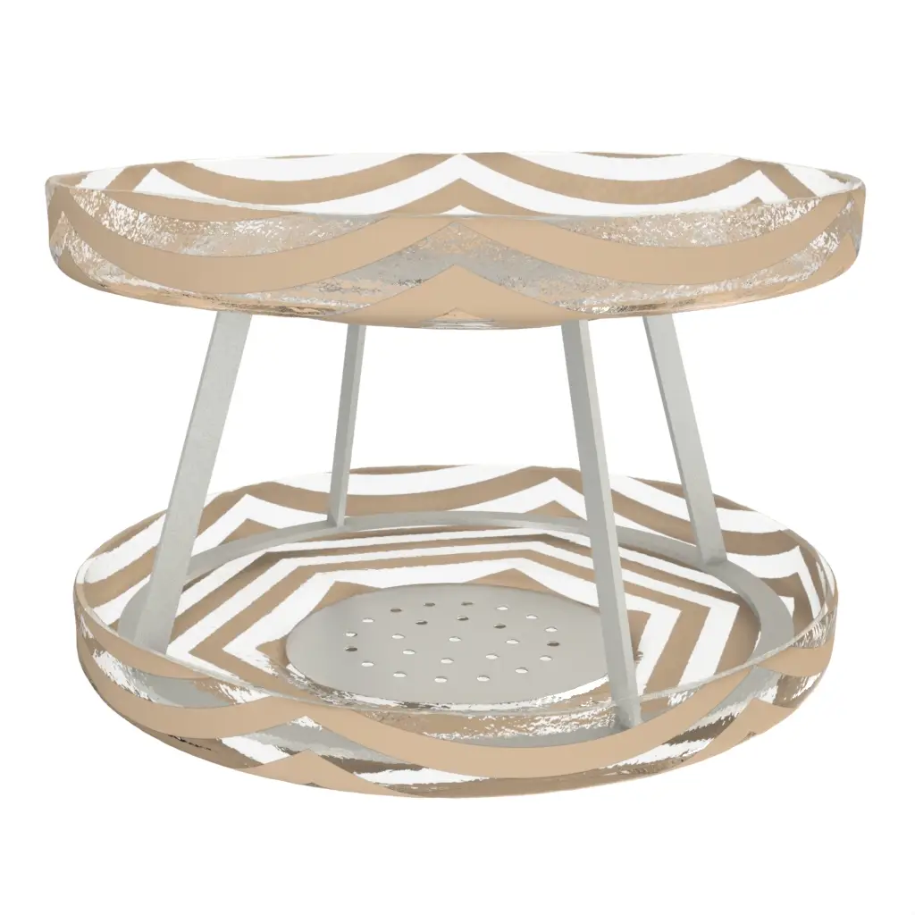 Seafood Tower Tray in Almond Beige - Specialty Serveware - 3/4 View