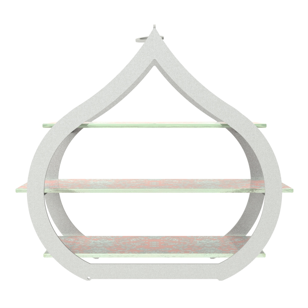 Tiered Cake Stand - Tea Stands | MyGlassStudio - Side View