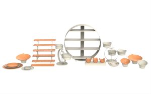 Buffet Circle, Apricot, LCZ410243